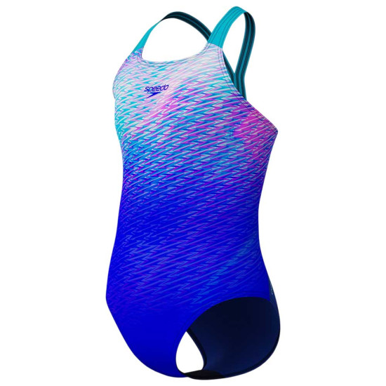 Speedo Παιδικό ολόσωμο μαγιό Print Powerback Swimsuit